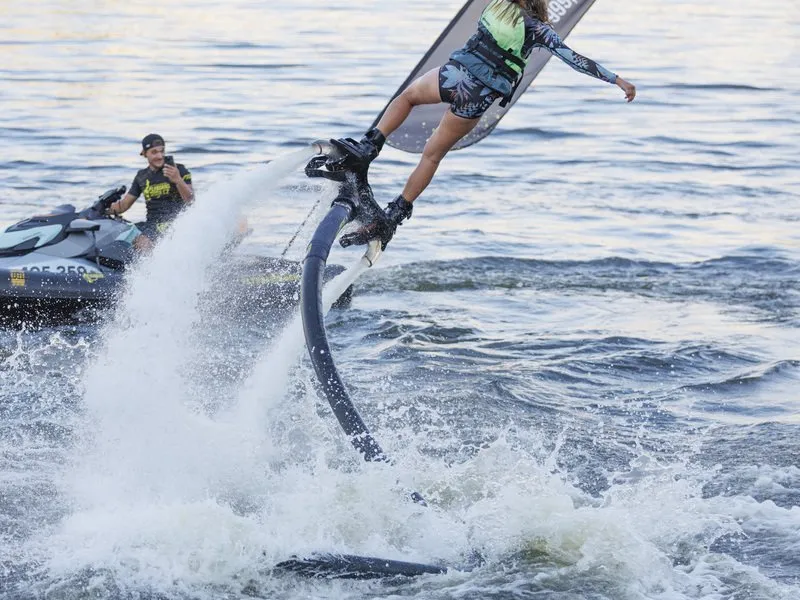 VIP lekce flyboardingu s mistrem ČR
