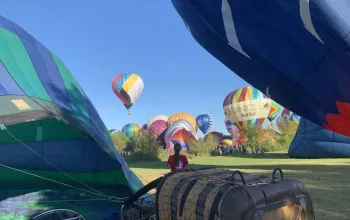 Let balónem během Slovak Balloon Cup 2026