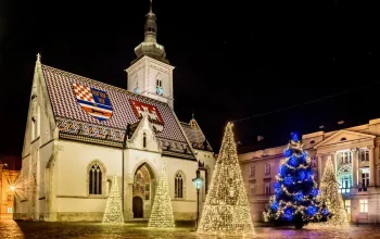 Vyhlášené vánoční trhy v Záhřebu