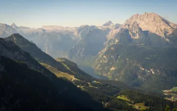 Orlí hnízdo a jezero Königssee