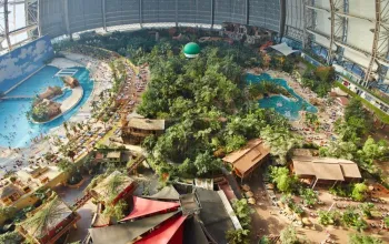 Koupání v exotickém vodním ráji Tropical Islands