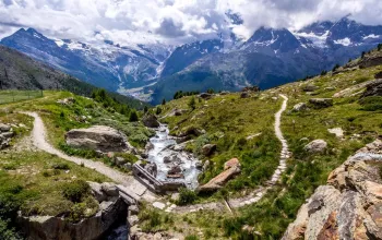 Švýcarsko s výhledy na Matterhorn