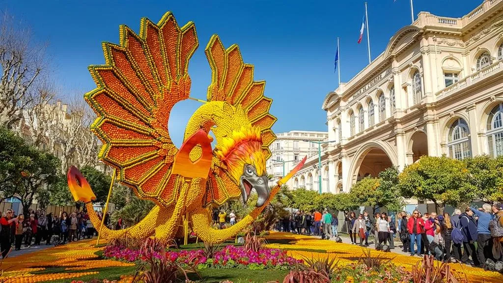 Monte Carlo a festival citrusů v Mentonu