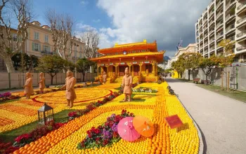 Monte Carlo a festival citrusů v Mentonu