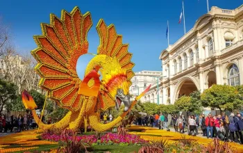 Monte Carlo a festival citrusů v Mentonu