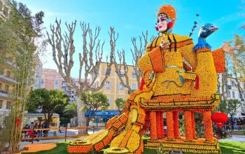 Monte Carlo a festival citrusů v Mentonu