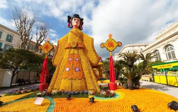 Monte Carlo a festival citrusů v Mentonu