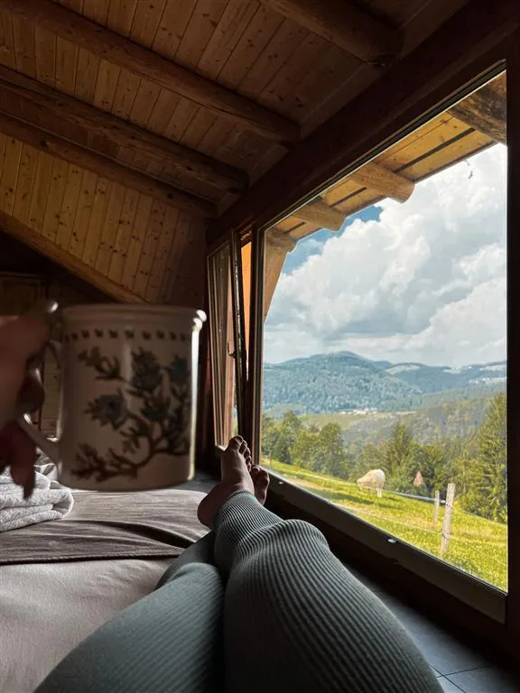 Panoramatická chata Macesen se saunou