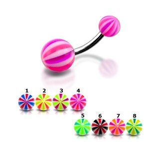 Piercing do pupíku - banánek - BA01010-RK