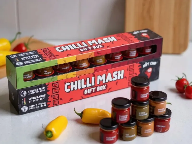Degustační sada 8 chilli mash omáček
