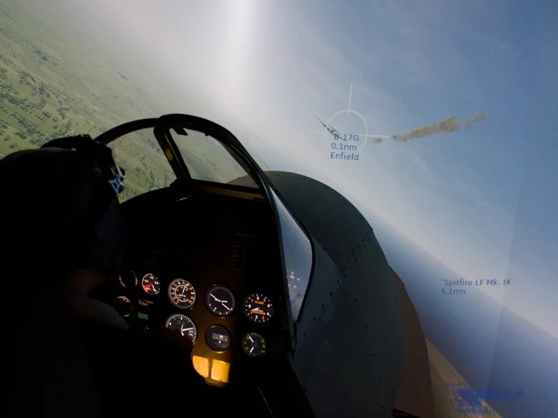 Letecký simulátor stíhačky Supermarine Spitfire