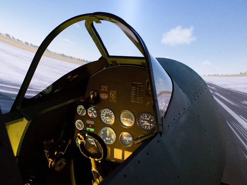 Letecký simulátor stíhačky Supermarine Spitfire