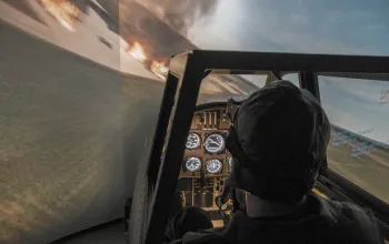 Letecký simulátor stíhačky Messerschmitt Bf109