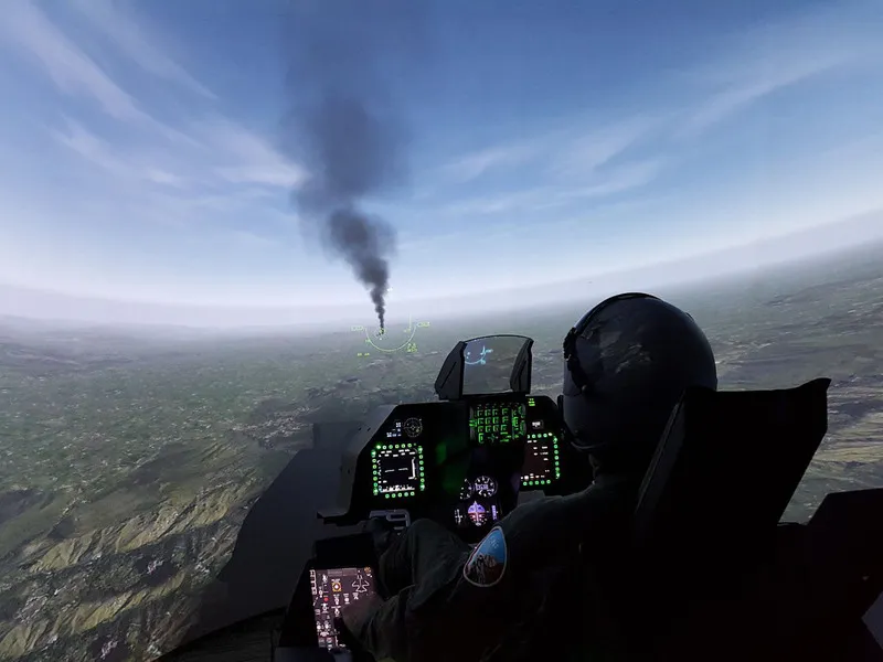 Letecký simulátor stíhačky F16