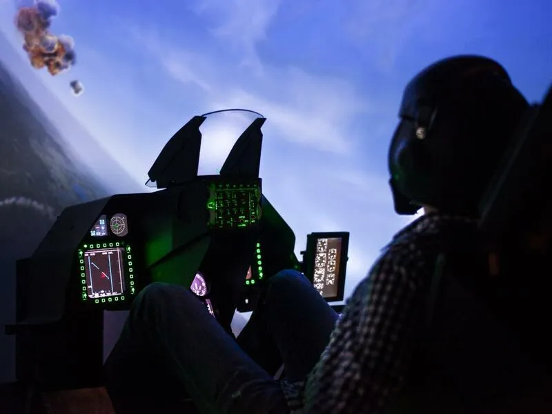 Letecký simulátor stíhačky F16