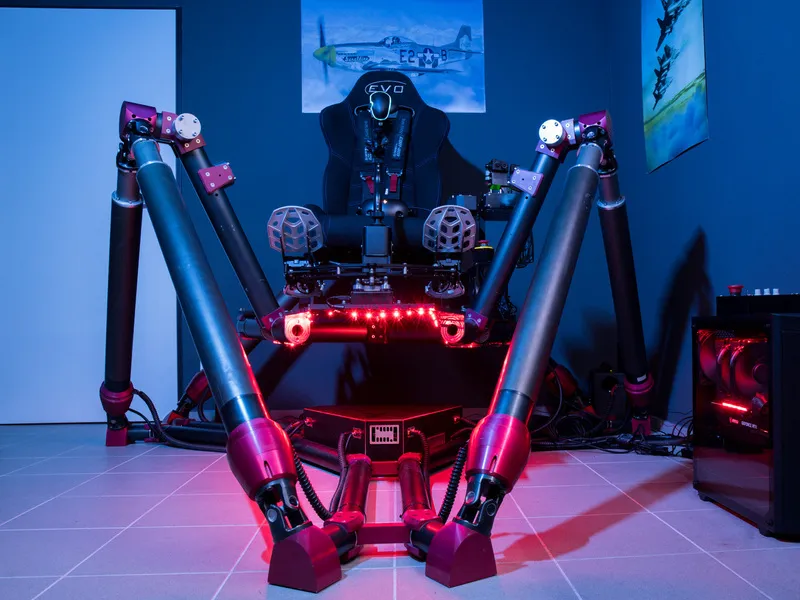 Pohyblivý letecký simulátor s VR