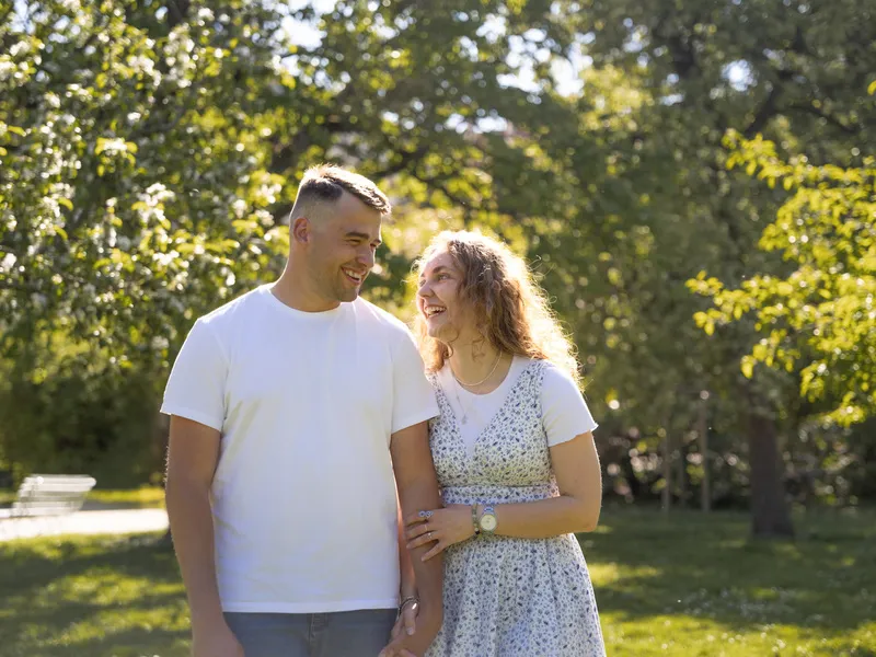 Romantické párové focení v přírodě nebo ve městě