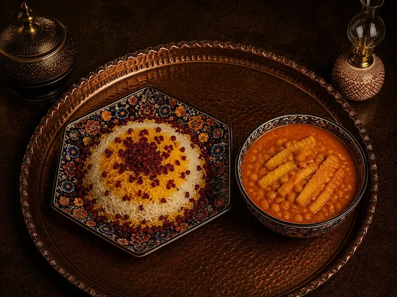 Degustační perské menu v restauraci Saffron Persian Food