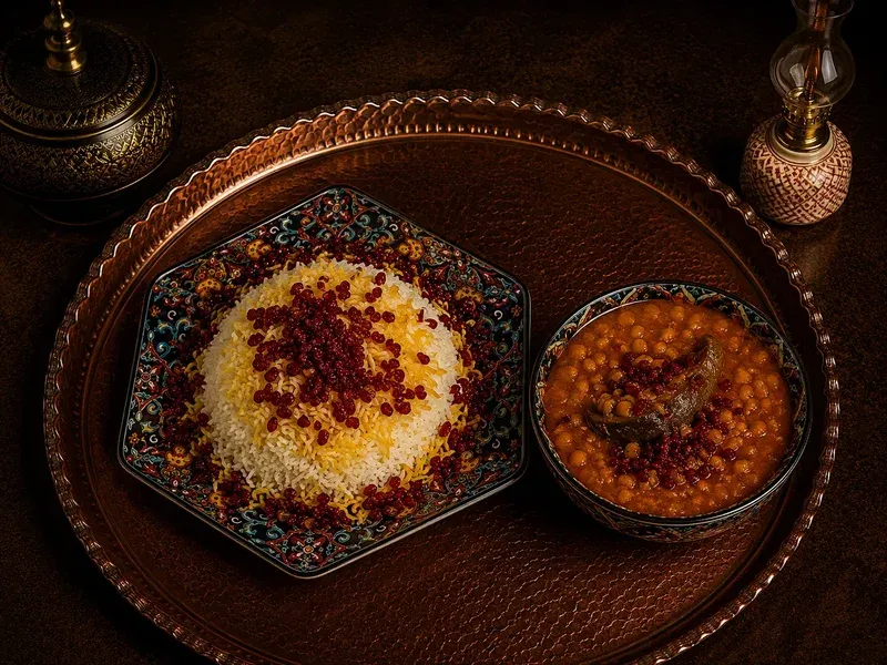 Degustační perské menu v restauraci Saffron Persian Food