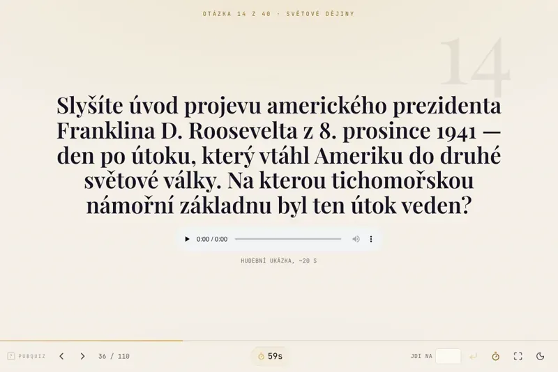 PubQuiz — hospodský kvíz u vás doma