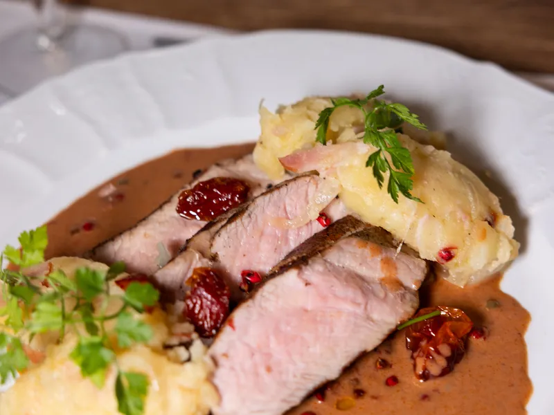 Čtyřchodové menu v restauraci Rendlík