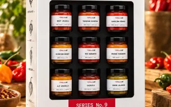 Degustační set chilli: 9 chilli mash omáček