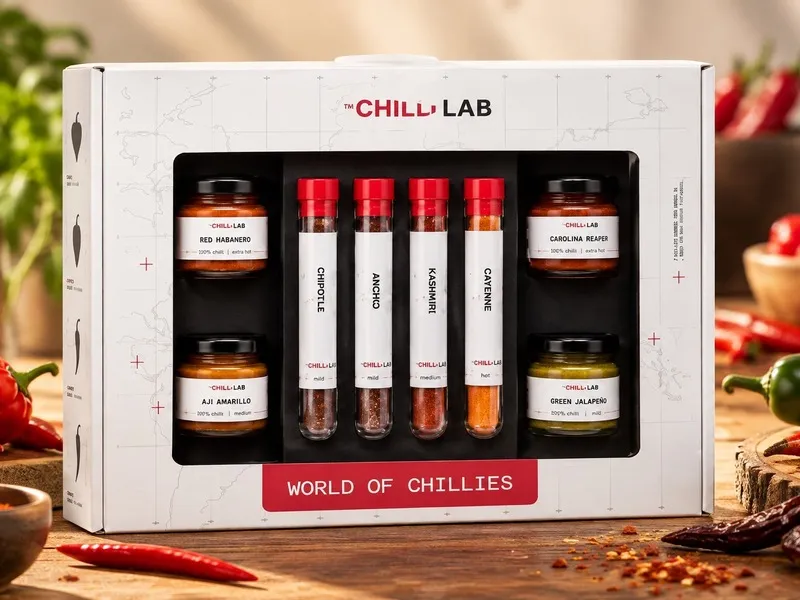 Sada 8 chilli lahůdek z celého světa