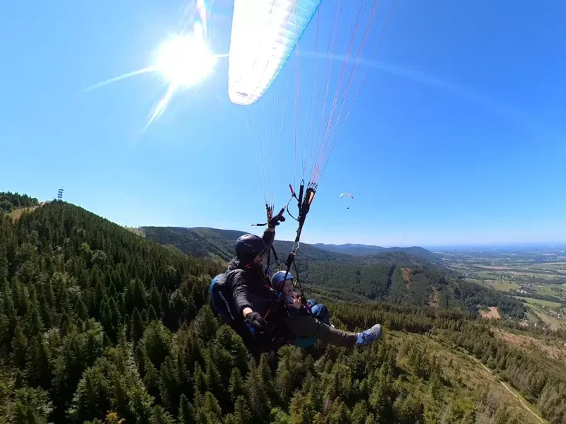 Tandem paragliding po celé ČR jako dárek