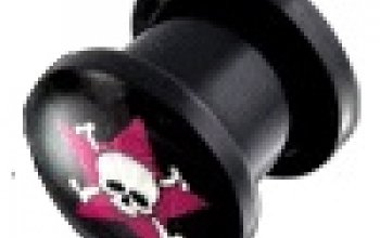 Šroubovací akrylátový plug do ucha - PL01080-05B