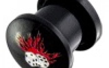 Šroubovací akrylátový plug do ucha - PL01080-05B
