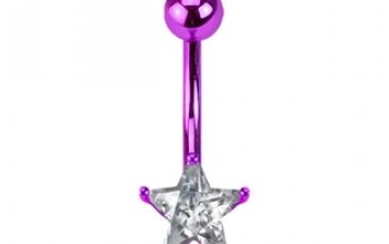 Piercing do pupíku - hvězda - WP01274-P
