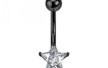 Piercing do pupíku - hvězda - WP01274-P