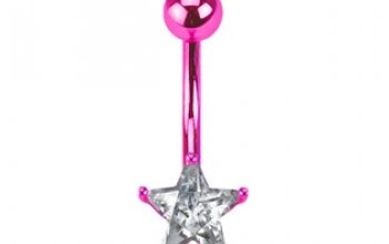 Piercing do pupíku - hvězda - WP01274-P