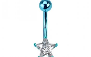 Piercing do pupíku - hvězda - WP01274-P