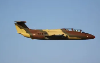 Let stíhačkou L-29 Delfín