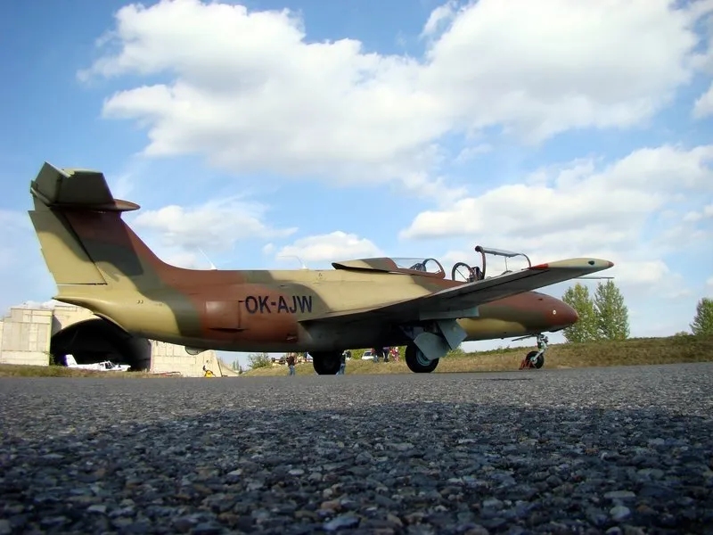 Let stíhačkou L-29 Delfín