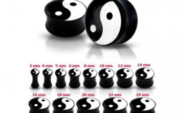 Akrylátový plug Jing-Jang - PL01073-22