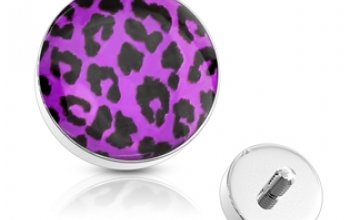Microdermal - ozdobná část - vzor leopard - MD01038-O
