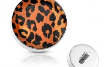 Microdermal - ozdobná část - vzor leopard - MD01038-O