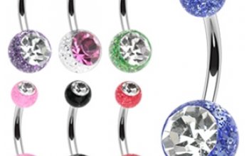 Piercing do pupíku - banánek - BA01072-CG