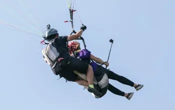 Tandemový paragliding - termický let