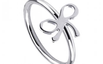 Piercing do nosu - mašlička - N01150-GD