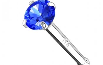 Zlatý piercing do nosu, Au 585/1000 - ZL01126P-WG