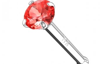 Zlatý piercing do nosu, Au 585/1000 - ZL01126P-WG