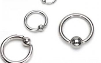 Piercing - kruh s kuličkou - K1015-16114