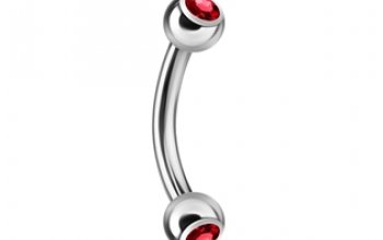 Piercing do obočí 1,2 x 8 mm - OB01004-LB