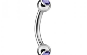 Piercing do obočí 1,2 x 8 mm - OB01004-LB