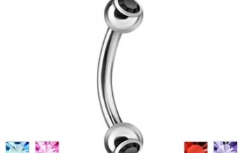 Piercing do obočí 1,2 x 8 mm - OB01004-LB