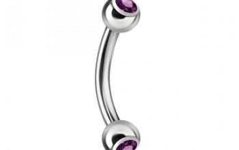 Piercing do obočí 1,2 x 8 mm - OB01004-LB