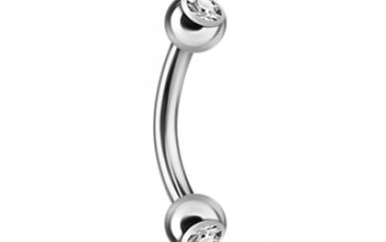 Piercing do obočí 1,2 x 8 mm - OB01004-LB